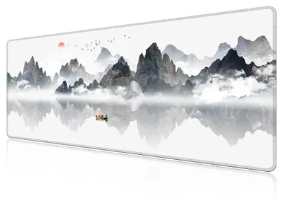Productafbeelding van Grote, snelle gaming-muismat van 120 x 50 cm - Bureauonderlegger met genaaide randen voor extra duurzaamheid