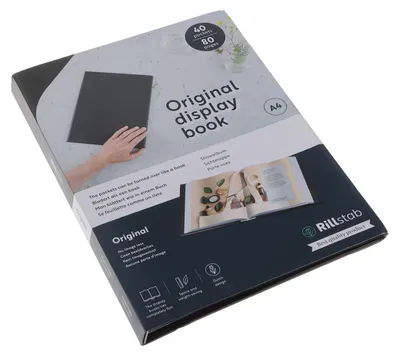 Obrázok produktu pre organizér rillstab "Original", DIN A4, 40 vreciek, čierny