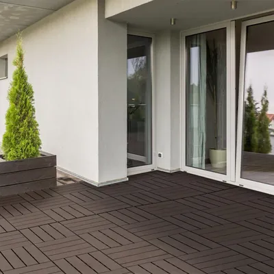 Produktbild von Terrassenfliesen 30 x 30 cm 9 Stück 0,81㎡ Klickfliesen Balkonfliesen, für Balkon, Terrasse