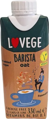 Zdjęcie produktu dla Napój owsiany Lovege Barista 330 ml