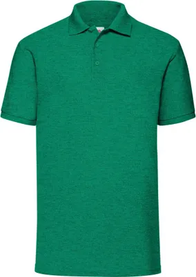 Immagine prodotto di Polo Fruit Of The Loom 65/35 Herren Piqué, Kurzarm BC388 (L) (Grün meliert)
