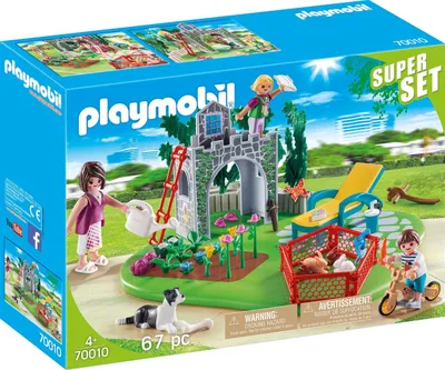 Produktbild von PLAYMOBIL SuperSet Familiengarten, 70010