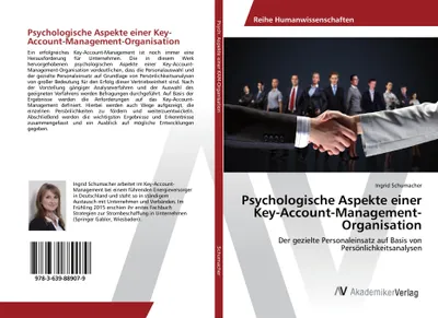 Produktbild von Psychologische Aspekte einer Key-Account-Management-Organisation