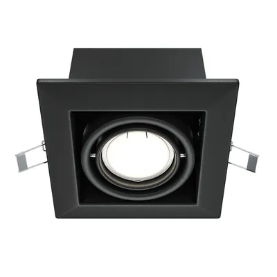 Immagine prodotto di Luce da incasso, metallo, nero, LxL 12,6x12,6 cm