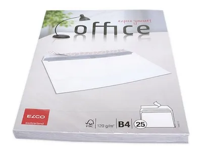 Produktbild von Elco 74482.12, B4 (250 x 353 mm), Weiß, Papier, 120 g/m², 25 Stück(e), Forest Stewardship Council (FSC)