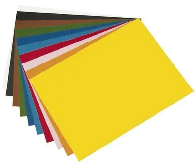 Produktbild von Folia Fotokarton 220g/m² 50x70 - 10 Bögen - schwarz