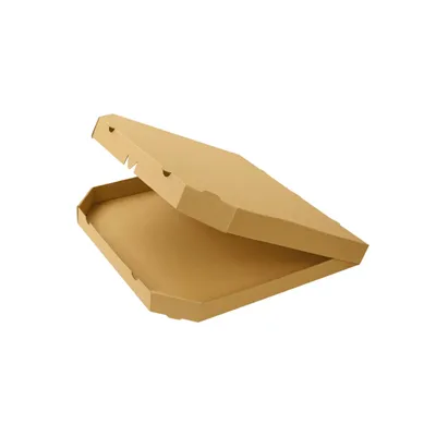 Image de Boîte à pizza KAPAK, modèle 5, couleur marron, dimensions 24x24x4 cm, pour usage professionnel (secteur de la restauration)