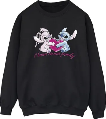 Produktbild von Disney - "Ohana" Sweatshirt für Damen BI22847 (XXL) (Schwarz)