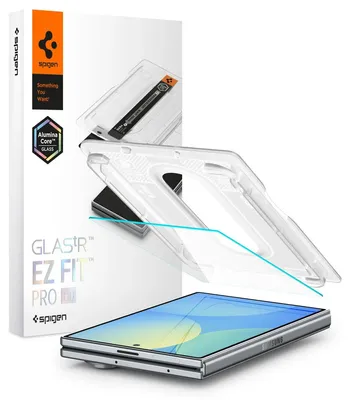 Obrázok produktu pre Spigen Glas.tR EZ Fit Pro HD, Samsung, Galaxy Z Fold 8, Protinárazový, Odolné proti poškriabaniu, Priehľadná, 1 kusov
