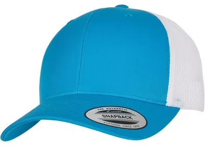Produktbild von Flexfit RETRO Trucker Snapback Cap - türkis / weiß