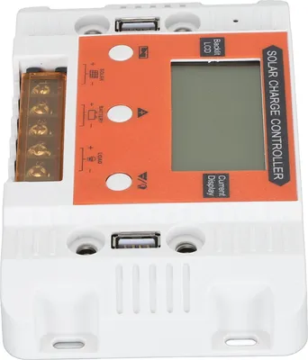 Produktbild von Solarladeregler mit LCD-Hintergrundbeleuchtung, Speicherfunktion, zwei USB-Ausgängen, 12 V/24 V, 30 A