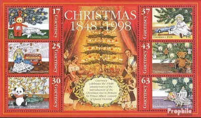 Produktbild von Briefmarken GB - Guernsey 1998 Mi Block22 (kompl.Ausg.) postfrisch Weihnachten