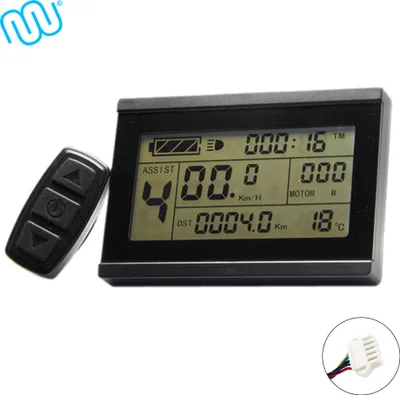 Produktbild von windmeile | Display KT-LCD3, Professional, Bordcomputer, Tachoanzeige, LCD-Display, Beleuchtet, E-Bike, Elektro Fahrrad, Pedelec, 24V/36V/48V