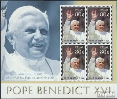 Produktbild von Briefmarken Palau-Inseln 2005 Mi 2523Klb Kleinbogen (kompl.Ausg.) postfrisch Wahl von Papst Benedikt XVI.