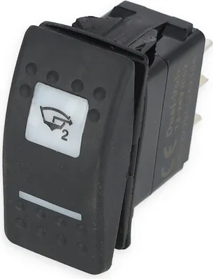 Produktbild von Tastschalter 12 V, ON-OFF-ON, mit verschiedenen Symbolen wählbar, 6 Anschlüsse Symbol: Bilgenpumpe 2