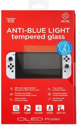 Produktbild von Blade Gaming FT1055, Displayschutz, Nintendo Switch OLED, Transparent, Gehärtetes Glas, Anti-Glare Bildschirmschutz, 9H