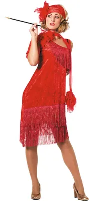 Produktbild von 20er Charleston Kleid rot rot 38