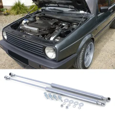 Produktbild von Motorhaubenlifte Dämpfer Chrom Paar für VW Golf 2 83-92