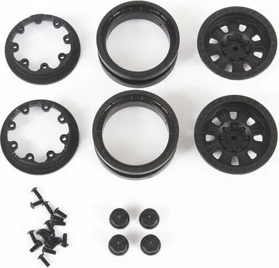 Produktbild von Axial 1.9 3pc. Raceline Monster Beadlock Wheels Blk (2)