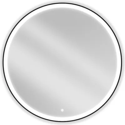 Immagine prodotto di Mexen Esso specchio da bagno illuminato, rotondo 100 cm, LED 6000K, antiappannamento, cornice nera - 9825-100-100-611-70