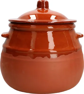 Produktbild von MamboCat Tontopf + Deckel 2,5 L I Eintopf Kochtopf I Unikat