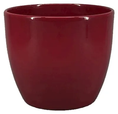 Produktbild von Floran Pflanzentopf - weinrot - glanzend - Keramik - 17 x 15 cm