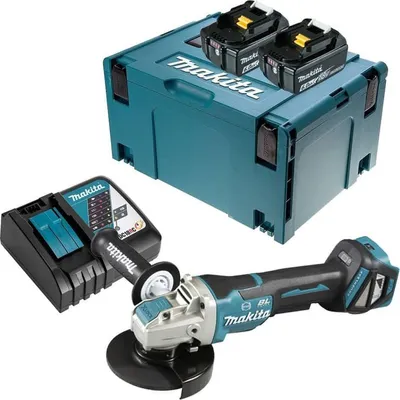 Image de Meuleuse d'angle 18V LXT Ø125mm (2x6,0 Ah) en MAKPAC - MAKITA DGA519RGJ