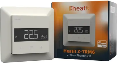 Obrázek produktu pro Z-TRM6 Termostat Z-Wave, bílý, měření spotřeby energie, 3 režimy