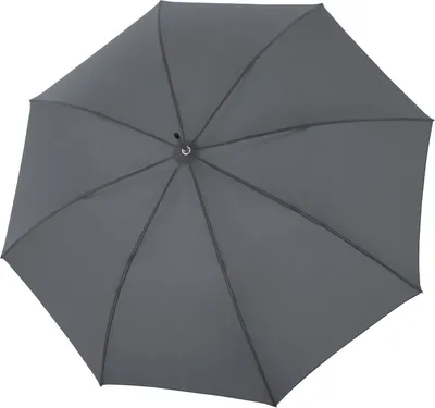 Produktbild von doppler Stockregenschirm Regenschirm Vienna Long Automatic Umbrella Grey dunkelgrau