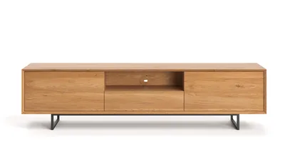 Image de Armoire TV Ruvo moderne 180 cm, chêne, minimaliste
