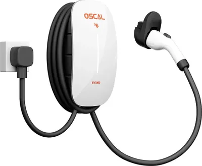 Obrázok produktu pre EV7000 – Nástenná nabíjačka pre elektromobily – 7 kW – 220–240 V AC – RFID karta a ovládanie cez aplikáciu – typ 1 – béžová