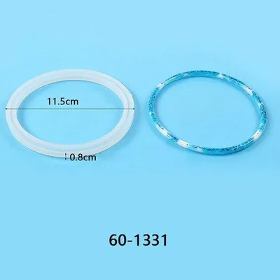 Image de Moule en silicone pour pendentifs en cristal, forme losange, lot de 2, modèle 13