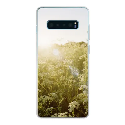 Produktbild von MuchoWow® Handyhülle Schutzhülle Hülle für Samsung Galaxy S10 Lite Blumen - Weiß - Frühling Silikon Softcase Handy Hülle - Schutz