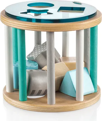 Image de Puzzle d'activités en bois, bleu