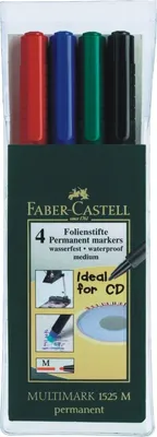 Immagine prodotto di FABER-CASTELL Marker Multimark permanent M 4er Etui 5Stk