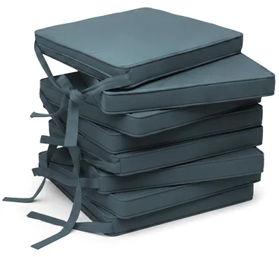 Productafbeelding van Beautissu 8-delige set stoelkussens, model Loft SK, kleur: zachtblauw, afmetingen: 45x40x5 cm