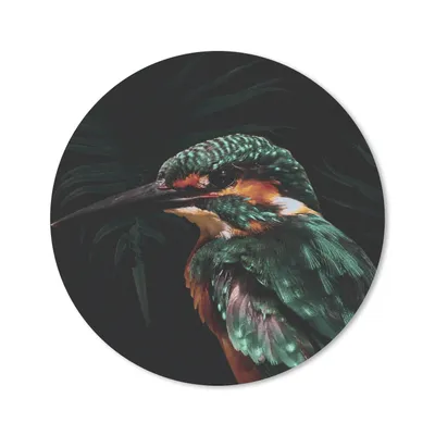 Produktbild von MuchoWow® Mauspad Mousepad Eisvogel - Vogel - Grün 20x20 cm - Mousepads - Maus Mat - Pad - Mausunterlage - Schreibtischmatte