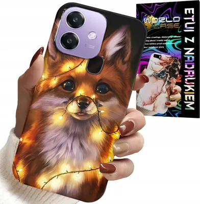 Zdjęcie produktu dla Etui Do Oppo A40 / A40M - Słodki Lisek Zwierzęta Leśne Case +Szkło