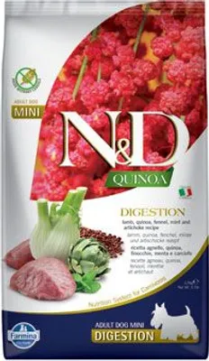 Obrázek produktu pro N&D Quinoa DOG Digestion Lamb & Fennel Mini 2,5kg