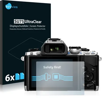 Produktbild von 6x Für Olympus OM-D E-M10 Schutzfolie Savvies Displayschutz Display Schutz Folie Klar Transparent
