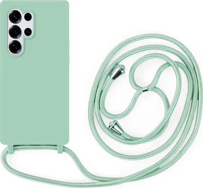 Produktbild von Handykette für Samsung Galaxy S25 Ultra Hanyhülle mit Band Hülle mit Kodel Smartphone Halskette in Mintgrün