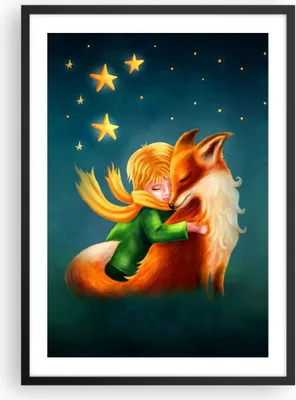 Produktbild von Gerahmtes Poster - Schwarzer Rahmen - Klein Prinz Nov - 50x70 cm - Wand Bild - Wanddeko - Wandbilder - Kunstposter - Wandposter - Bilderrahmen - Bilder - Kunstdruck - Wanddekoration - P2BPA50x70-5014