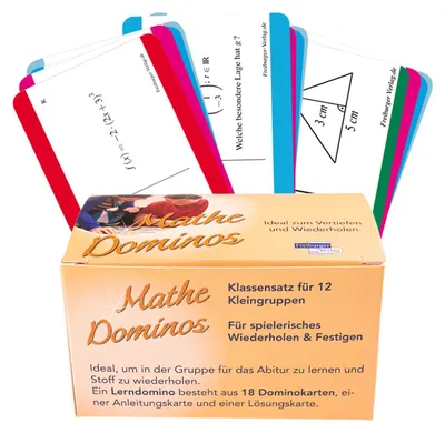 Produktbild von DynaTech Dominos für TI-30 X Plus MathPrint 240x Lernspielkarten/hochmotvierend/für 12 Gruppen