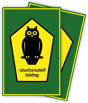 Productafbeelding van Natuurbeschermingsgebied Bord - Waarschuwingsbord Natuur - Terrein Afbakenen - UV en Weerbestendig - 30 x 40 cm - Groen