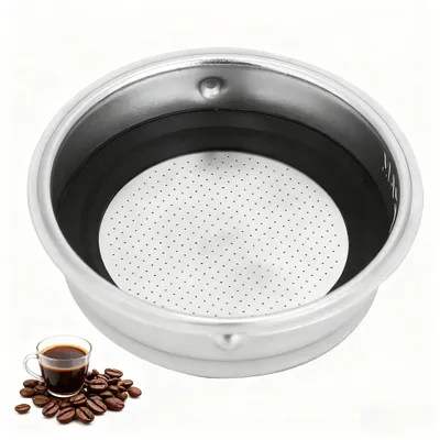 Kaffeefilterkorb aus Edelstahl, für zwei Tassen, herausnehmbar