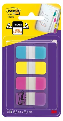 Produktbild von Post-It 676-AYPV-EU, Violett, Blau, Pink, Gelb, 15,8 mm, 38,1 mm, 40 Blätter