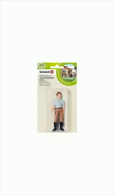 Immagine prodotto di nero, blu, marrone 1 pezzo (S) Figura di istruttore di equitazione giocattolo per bambini