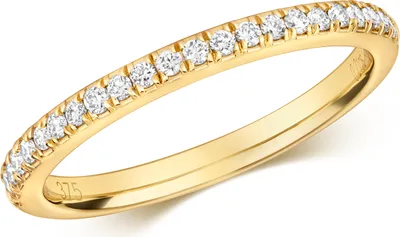 Produktbild von Funkelndes Feuer 9 Karat (375) Gold Eternity Damen - Diamant Ring Brillant-Schliff 0.21 Karat GH - SI3-I1, 57 (18.1); TRS34790RSP