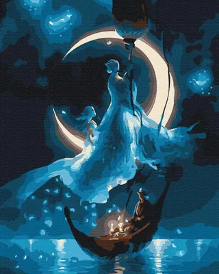 Image de Peinture par numéros « Déesse de la magie » 40 x 50 cm