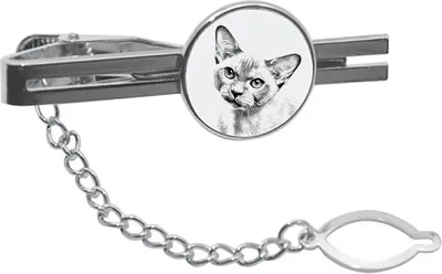 Productafbeelding van Birmaanse kat speld voor stropdas met kat Art-Dog